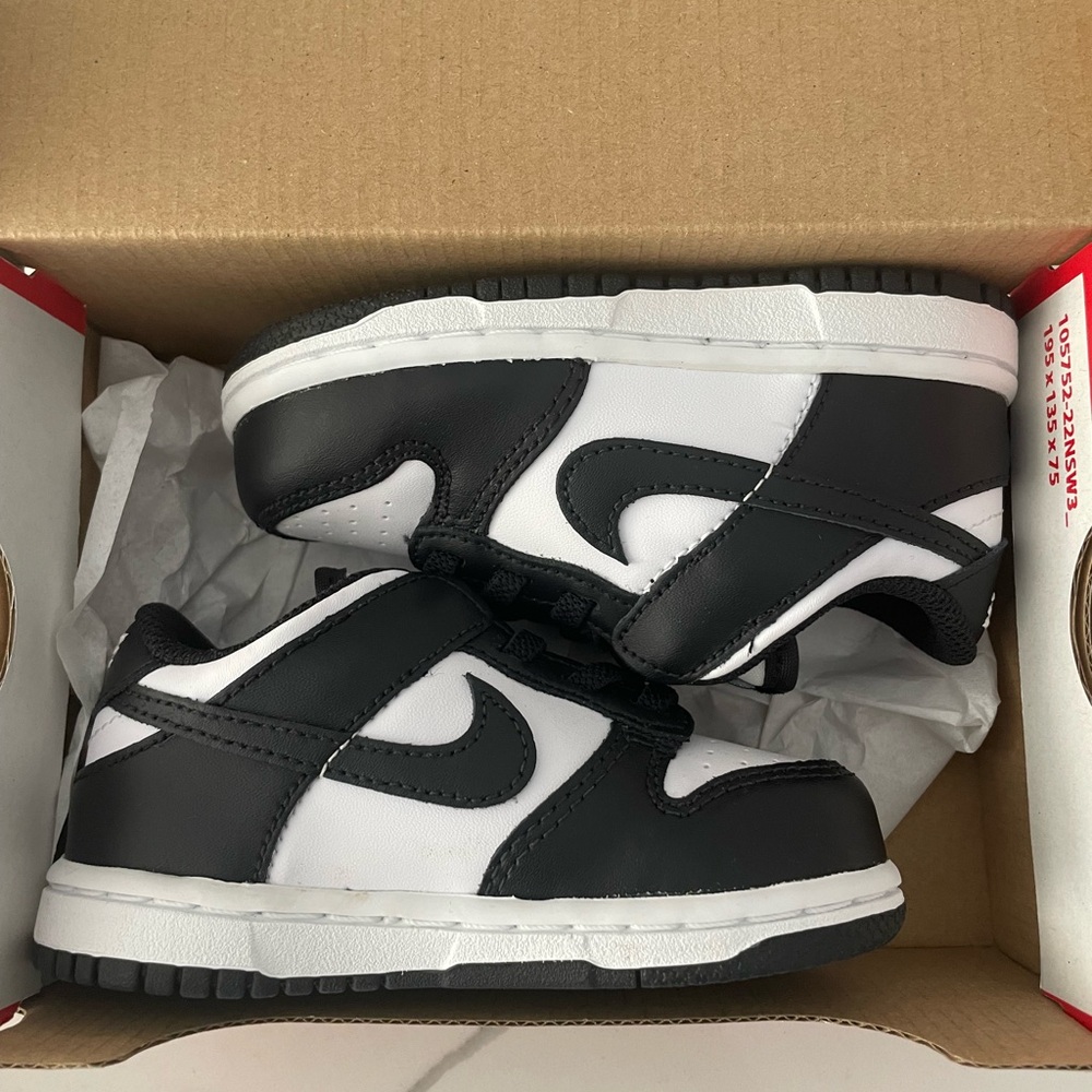Toddler Panda Nike Dunks - Size 7C